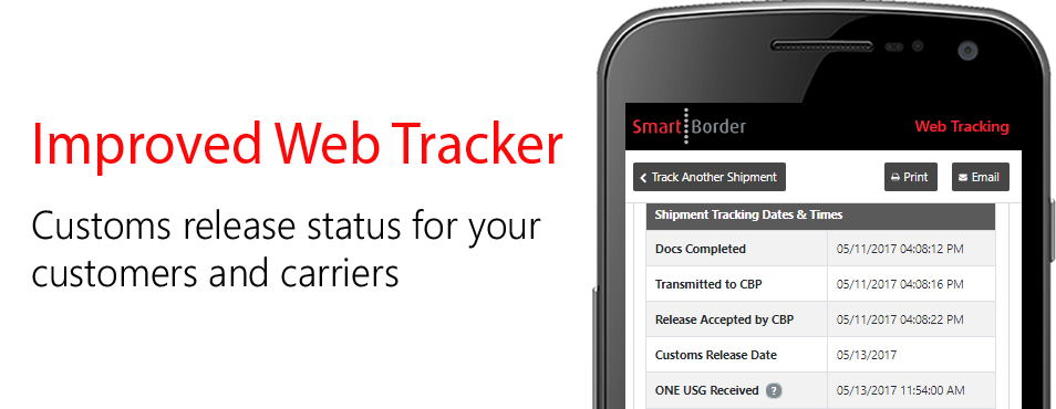 Customs release status for your customers and carriers